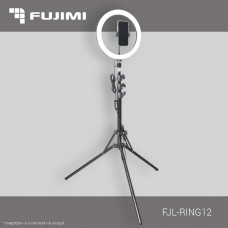 FUJIMI FJL-RING12 КОЛЬЦЕВОЙ СВЕТ С КРЕПЛЕНИЕМ ДЛЯ СМАРТФОНА И СТОЙКОЙ 1,7 М