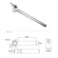 KUPO KCP-802 ARM COUPLER W/TUBE 500 MM. ХОМУТ С УДЛИНИТЕЛЕМ