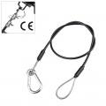 KUPO SW-04 DIA. 3.2 MM, 75 CM LENGTH SAFETY WIRE W/PVC ТРОСИК СТРАХОВОЧНЫЙ