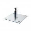 KUPO KS-011 100MM SQUARE MOUNTING PLATE. ПЛОЩАДКА С ШЕСТИГРАННЫМ АДАПТЕРОМ 5/8