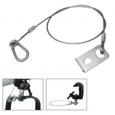 KUPO SW-01YP DIA. 3,2MM, 75 CM LENGTH SAFETY WIRE W/YOKE FIXING PLATEТРОСИК СТРАХОВОЧНЫЙ C ПЛОЩАДКОЙ