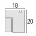 ZEP RZ368W 10X15/15X20  ROMA WHITE МДФ (БЕЛАЯ,СТЕКЛ.ФОН) Ф/РАМКА