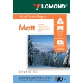 LOMOND 10Х15 МАТОВАЯ 180ГР. ОДНОСТОРОННЯЯ, 50Л. (0102063)